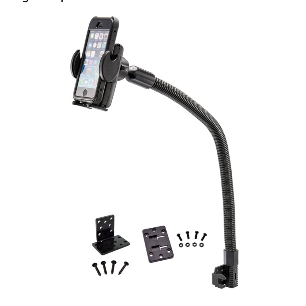 NWB Aron Mega Grip Seat Rail/Floor Phone Mount